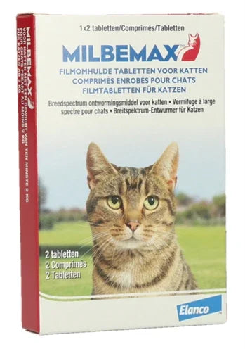 Milbemax Tablet Ontworming Kat 2-8Kg 2Tbl