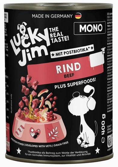 Lucky Jim Mono Adult Wołowina puszka 400