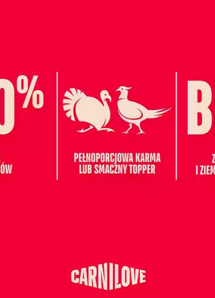 Carnilove Dog Turkey & Pheasant - indyk i bażant saszetka 300g