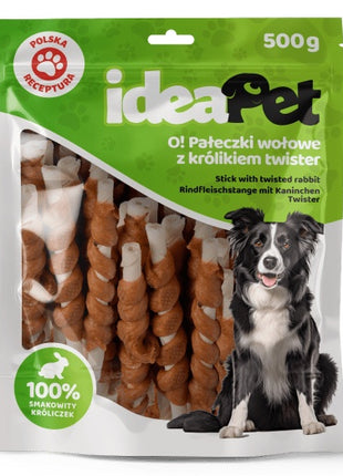 IdeaPet Pałeczki wołowe z królikiem Twister 500g