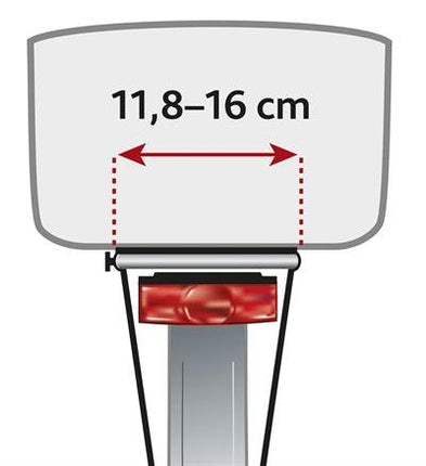 Trixie Fietsmand Achterop Zwart Met Kussen En Kap
