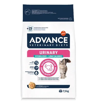 Advance Veterinary Diet Cat Urinary Sterilized Minder Calorieën