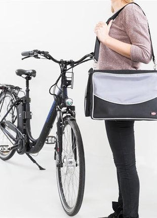 Trixie Fietsmand Voor Aan Stuur Nylon Zwart / Grijs