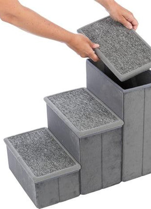 Trixie Hondenmand Huis Harvey Met Trap Grijs / Wit