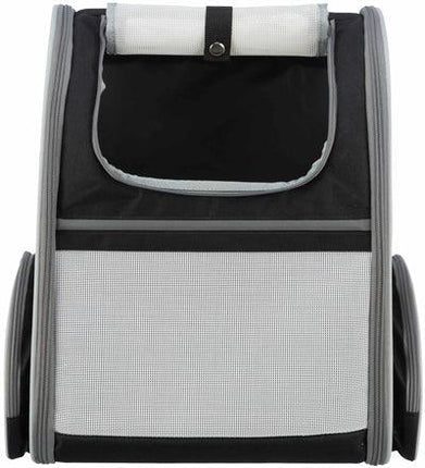 Trixie Hondentas Rugtas Chloe Lichtgrijs / Zwart