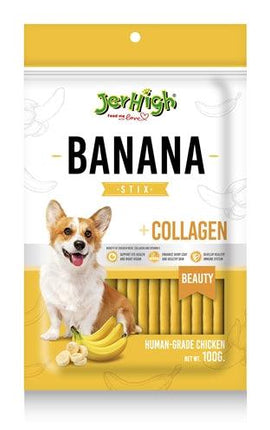 Jerhigh Banana Stix Met Kip En Collageen