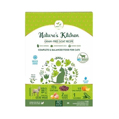 Pawfect Freeze Dried Foods Cat Goat Recipe