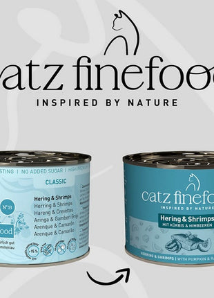 Catz Finefood Classic Śledź i Krewetki (N.13) puszka 200g