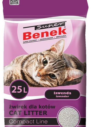 Super Benek Compact Zapachowy Lawenda (ciemny fiolet) 25L