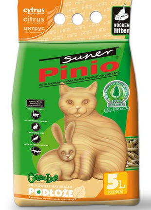 Super Pinio Cytryna żwirek drewniany 5L