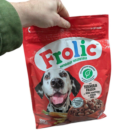Frolic Dry With Beef - Preiswertes Hundefutter mit Rindfleisch und Gemüse - 2,6 kg