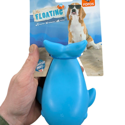Fofos Wal - Schwimmendes Kauspielzeug mit Quietscher
