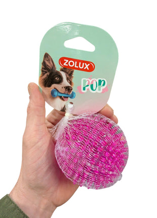 Zolux Pop TPR Spiky Ball Pink – Apportierball mit Zahnfleischmassage – 8 cm