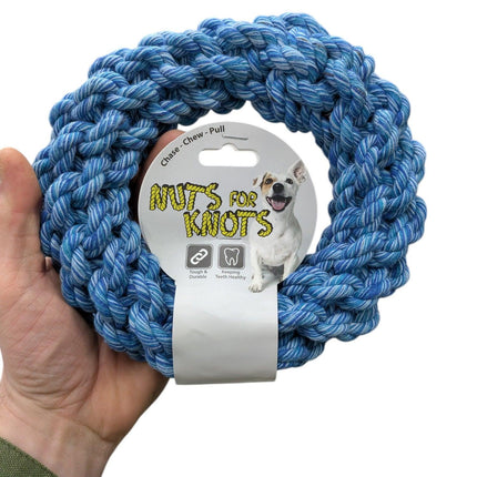Happy Pet Nuts For Knots Ring – Robustes Zahnseideseil für Kau- und Zerrspiele