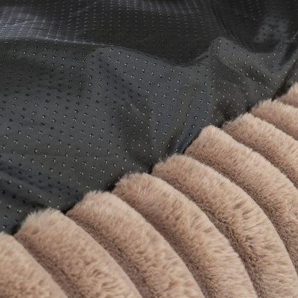 Trixie Hundekorb Lonni Ribbed Velvet Square Hellbraun