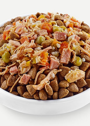 Applaws Dog Taste Toppers puszka z kurczakiem, szynką i warzywami 156g